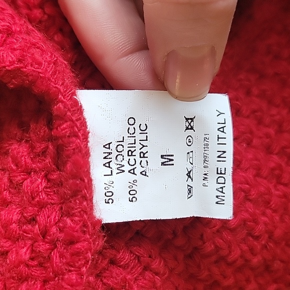 Red Knit Blazer Cardigan - Picture 8 of 8